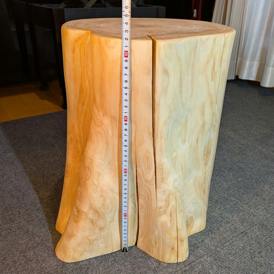 3104　檜⑤　切り株　丸太　椅子　 スツール　高さ約42㎝