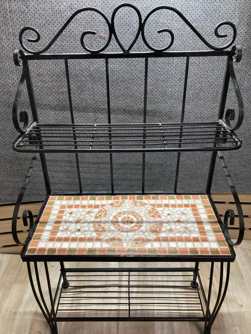 アイアンシェルフ タイル付き