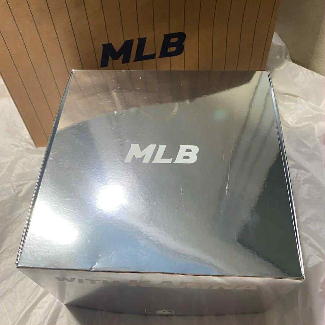 aespa カリナ MLB キャップ 帽子ネイビー KARINA トレカセット②