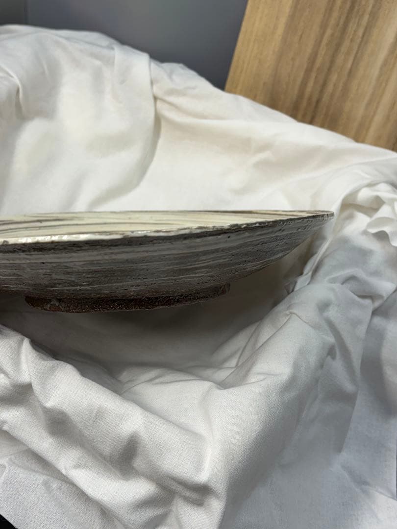 【未使用品】京焼 澤村陶哉造 音羽山麓 刷毛目 陶芸 陶哉造 陶器 皿