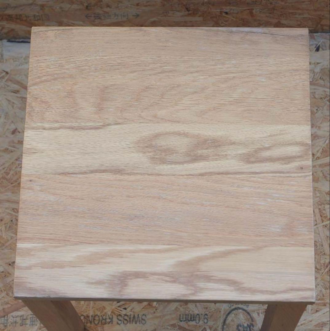 無垢材　スツール　オーク材　2個セット　無印良品？