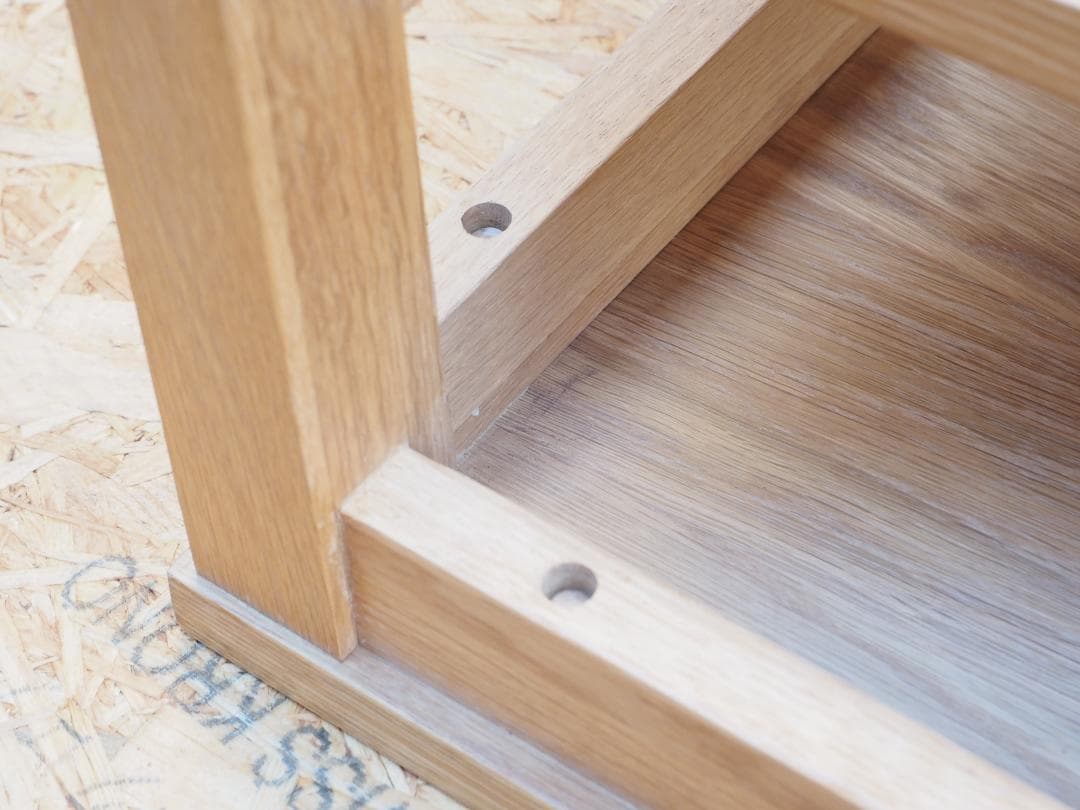 無垢材　スツール　オーク材　2個セット　無印良品？