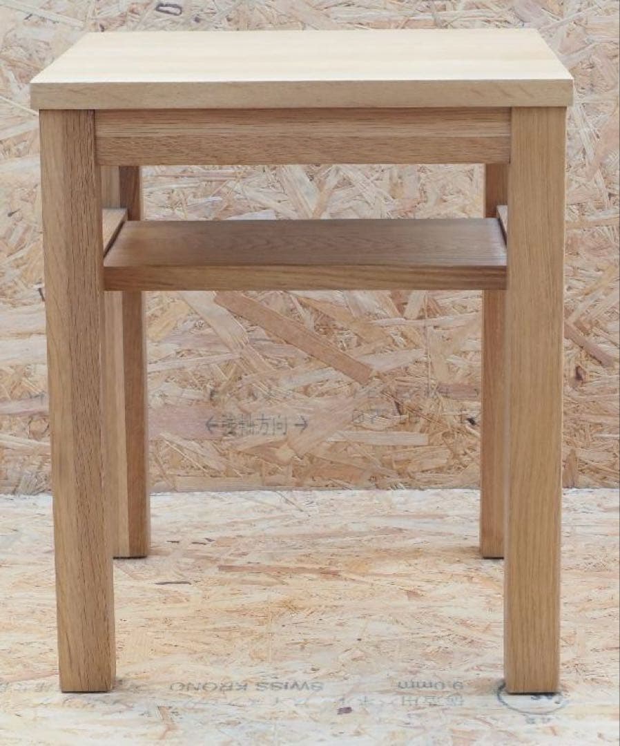 無垢材　スツール　オーク材　2個セット　無印良品？