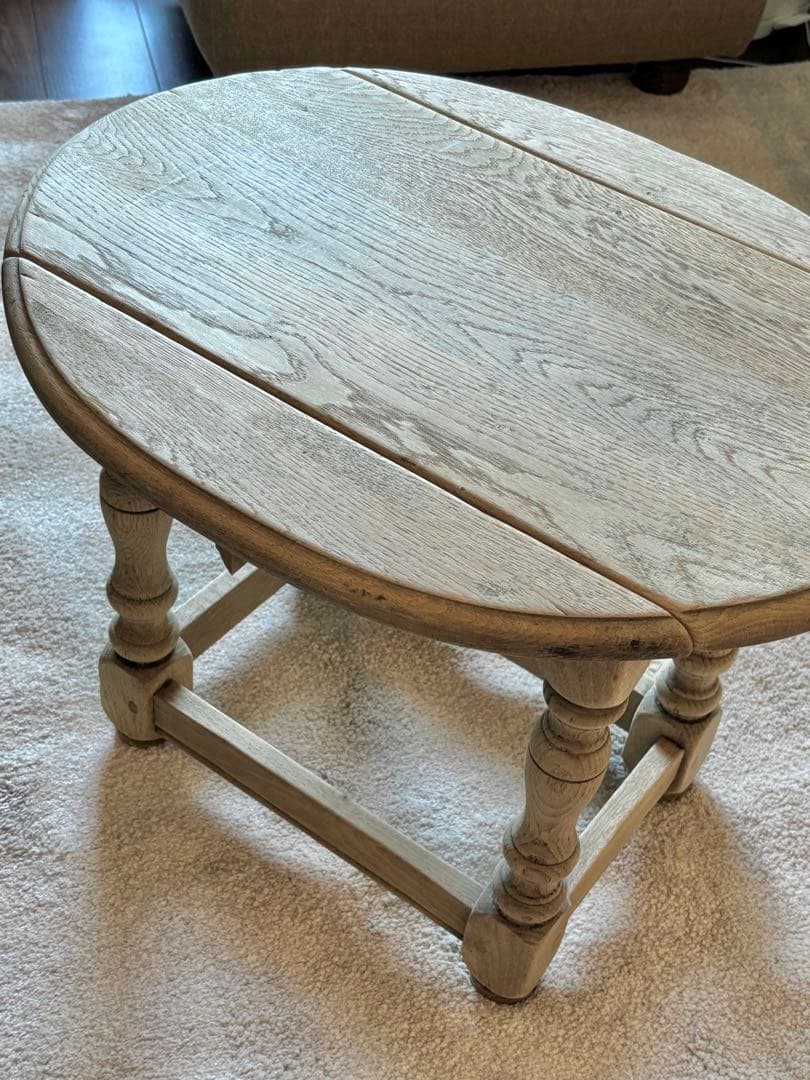 ドロップリーフテーブル ドロップサイドテーブル　剥離