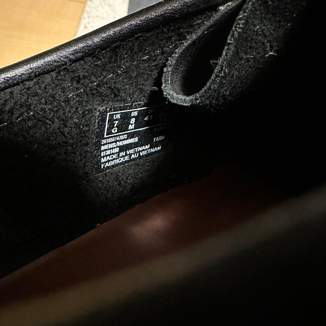 クラークス　ワラビー　オールレザー　ブラック　41 美品