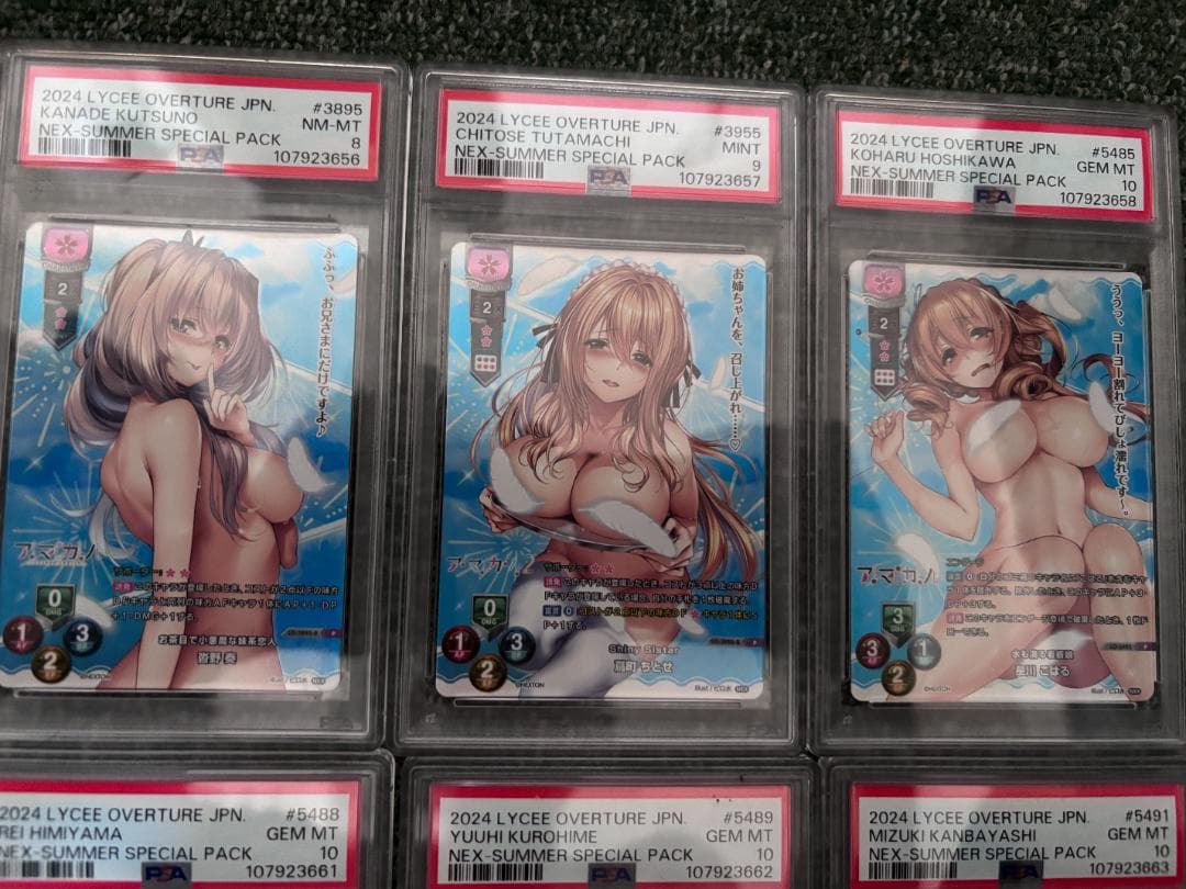 PSA 夏のてんこ盛りパック ネクストン アマカノ ピロ水 10連番