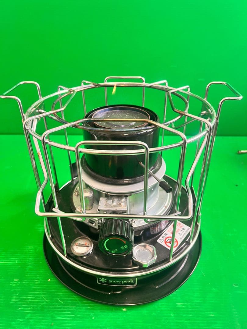  peak シングルバーナーコンロ 石油コンロ KH-002BK 動作品