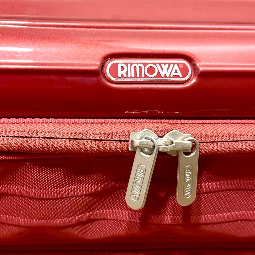 美品 リモワ サルサデラックス ハイブリッド 32Ｌ オリエンタルレッド　2輪