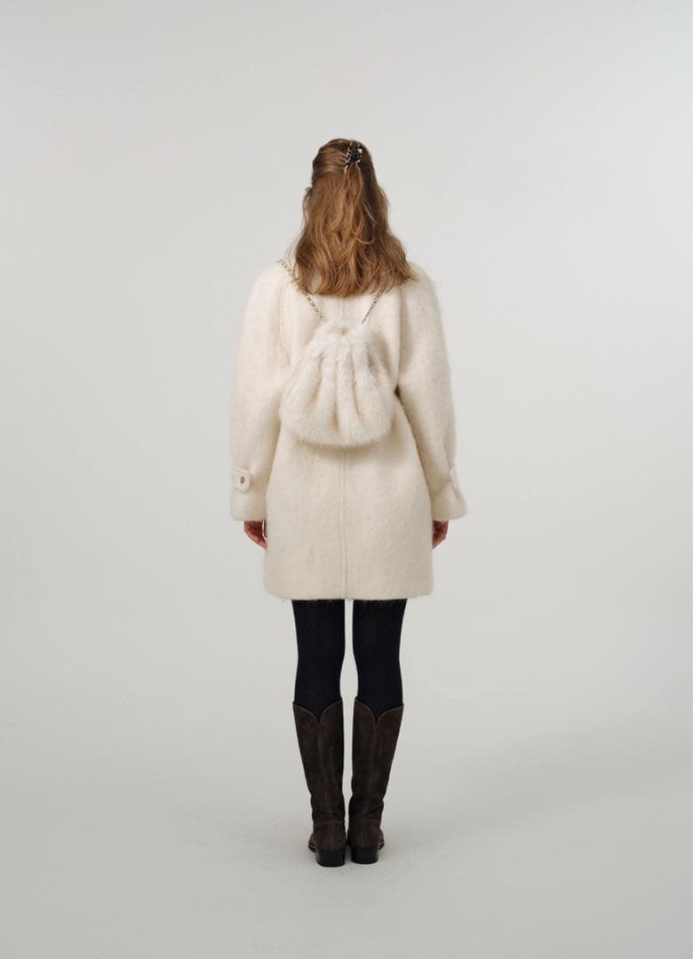 美品 ⭐︎ The Barnnet ウール　シャギーコート　ホワイト