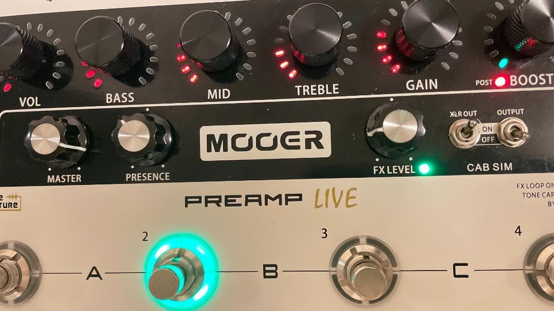 Mooer PREAMP LIVE ムーア アンプシミュレーター