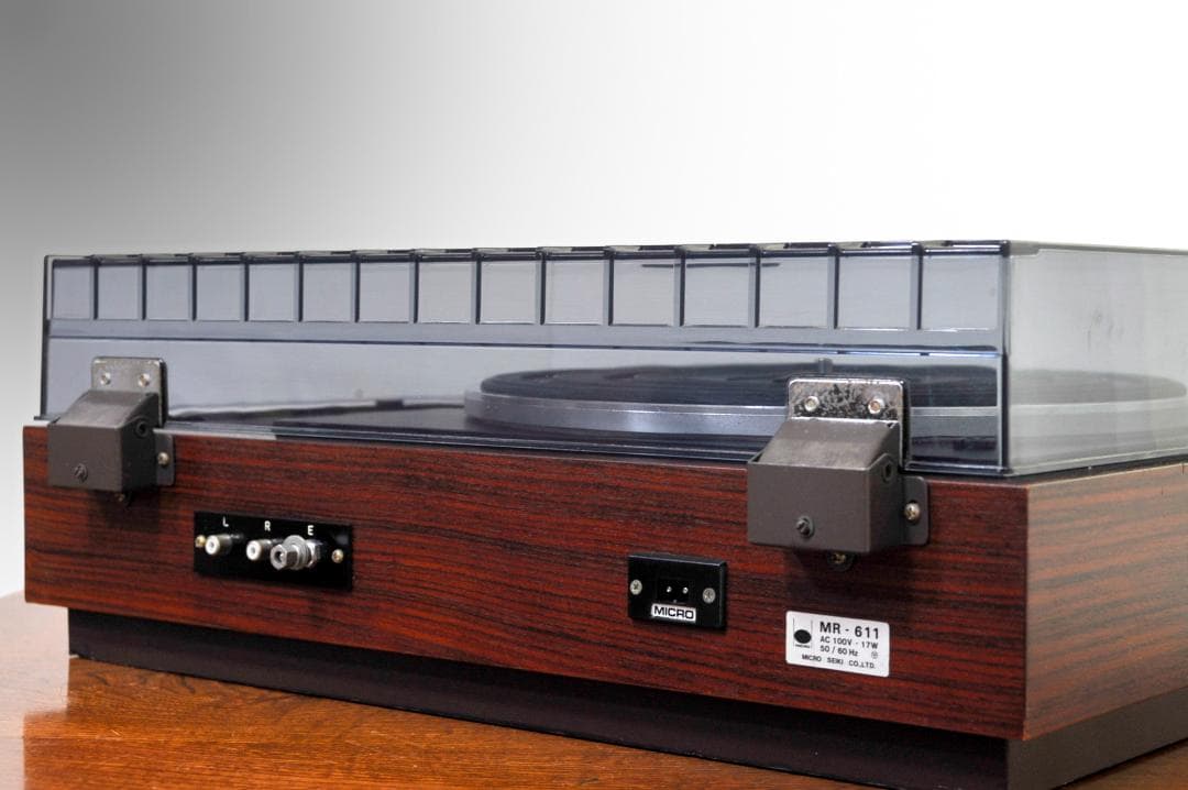 ★MICRO レコードプレーヤー型クリーナー　MR-611 　(ローズカラー)