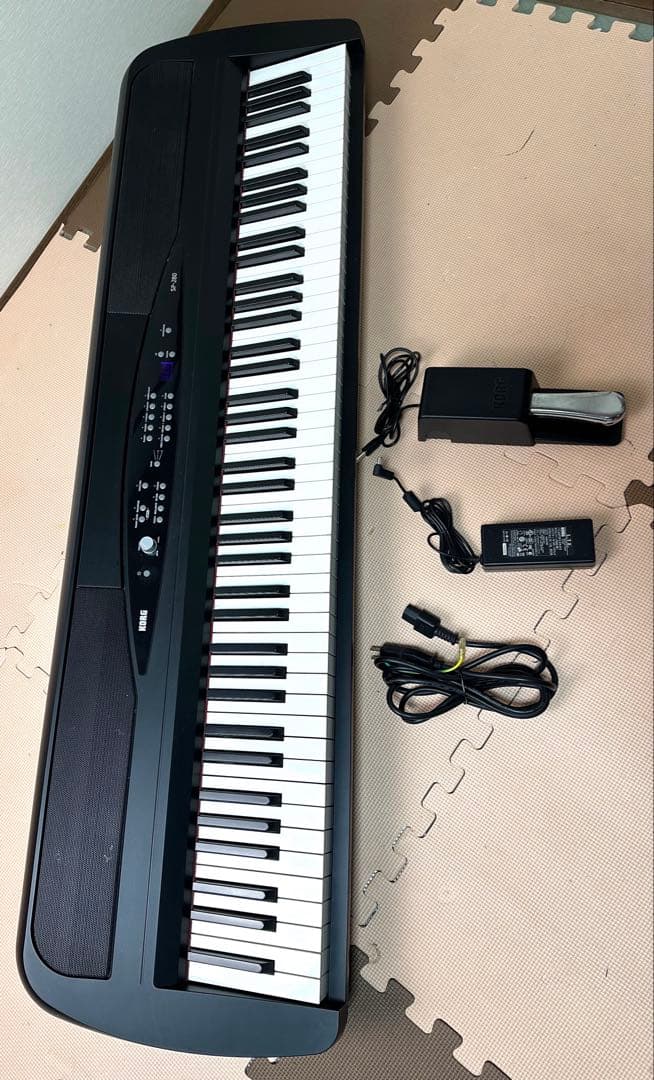 と*う様 1-6//KORG(コルグ) 電子ピアノ 88鍵 ブラック SP-28