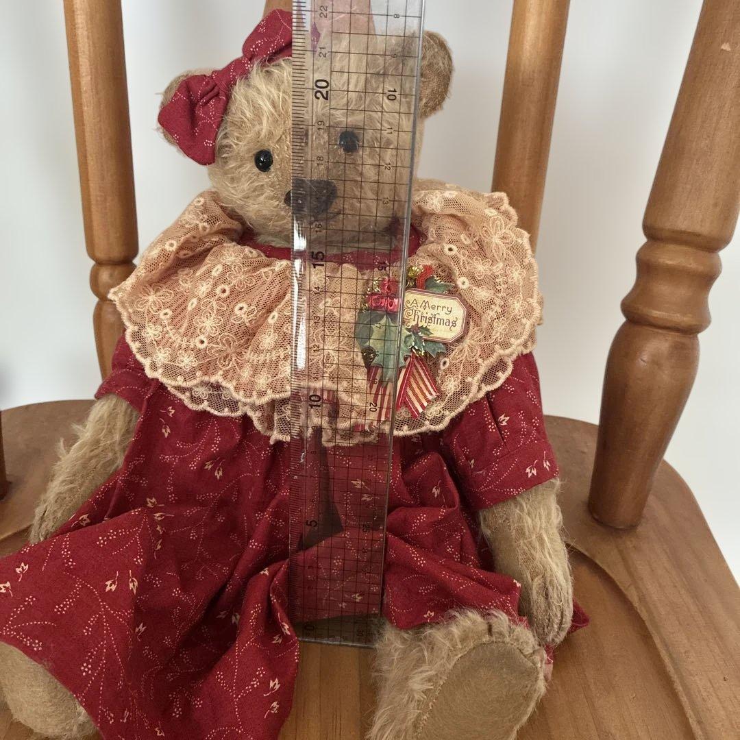 海外作家様　テディベア　クリスマス衣装のぬいぐるみ　ベア　30cm