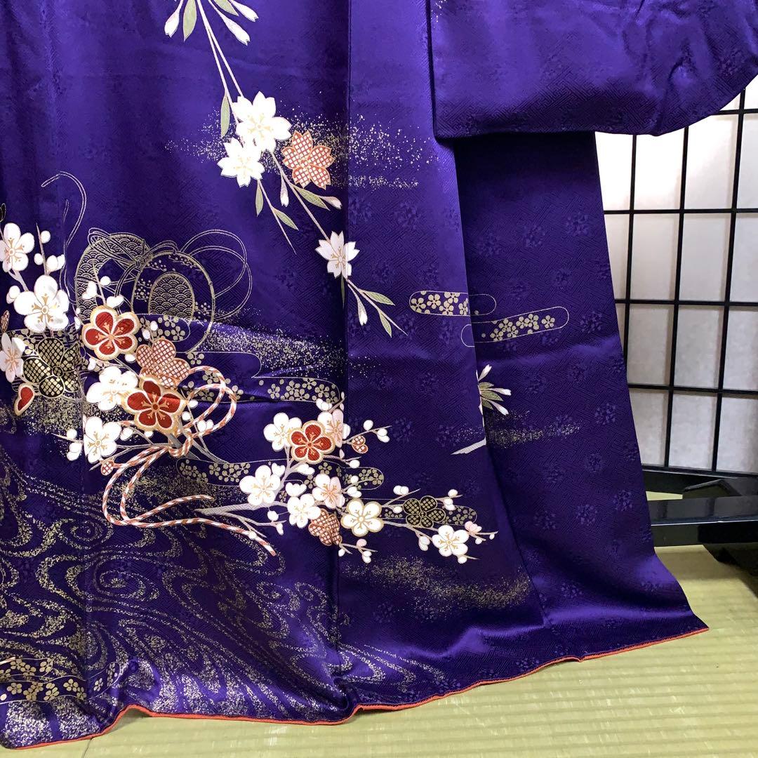 ロ*ズ様 【未使用級】振袖　6点セット やまと誂製　桜柄 　正絹　身丈161cm