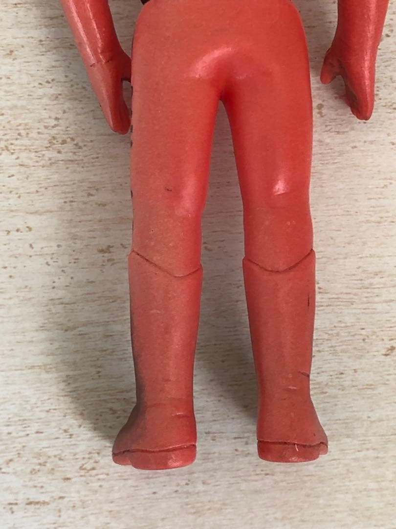 レインボーマン　ダッシュ2 炎の化身　ソフビ 無版権　パチ　当時物