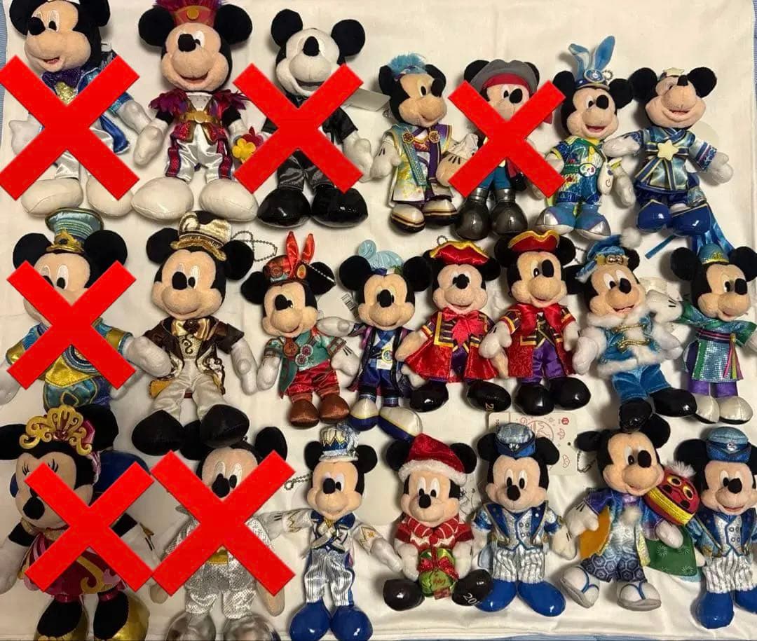 ミッキーマウス ぬいぐるみバッジ