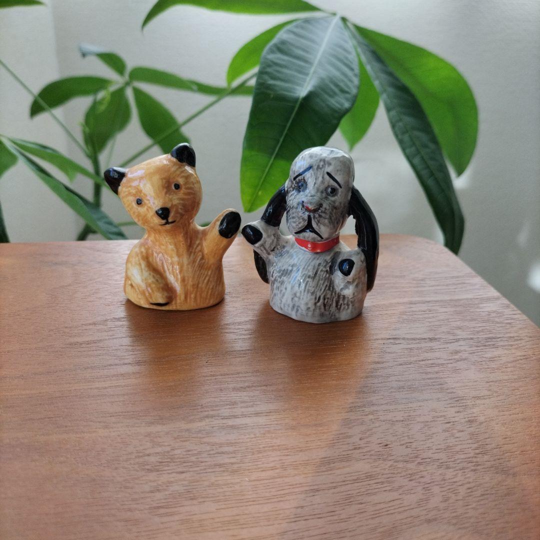 イギリス　ビンテージ　SOOTY ＆　SWEEＰ 陶器フィギュア