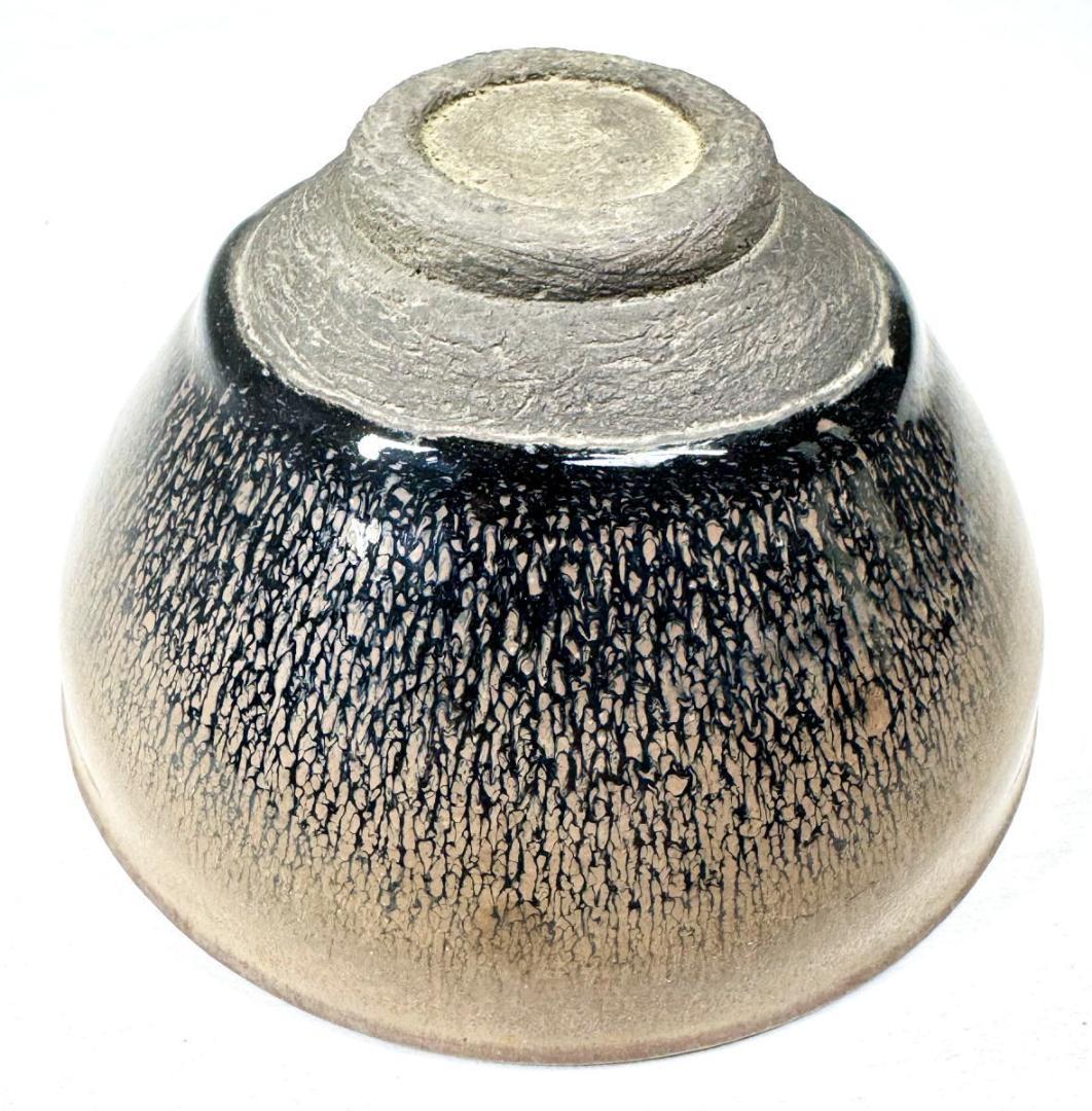 宋時代 建窯兎毫盞 禾目天目茶碗 唐物 伝世品焼物 ウブ品 骨董 WWTT056