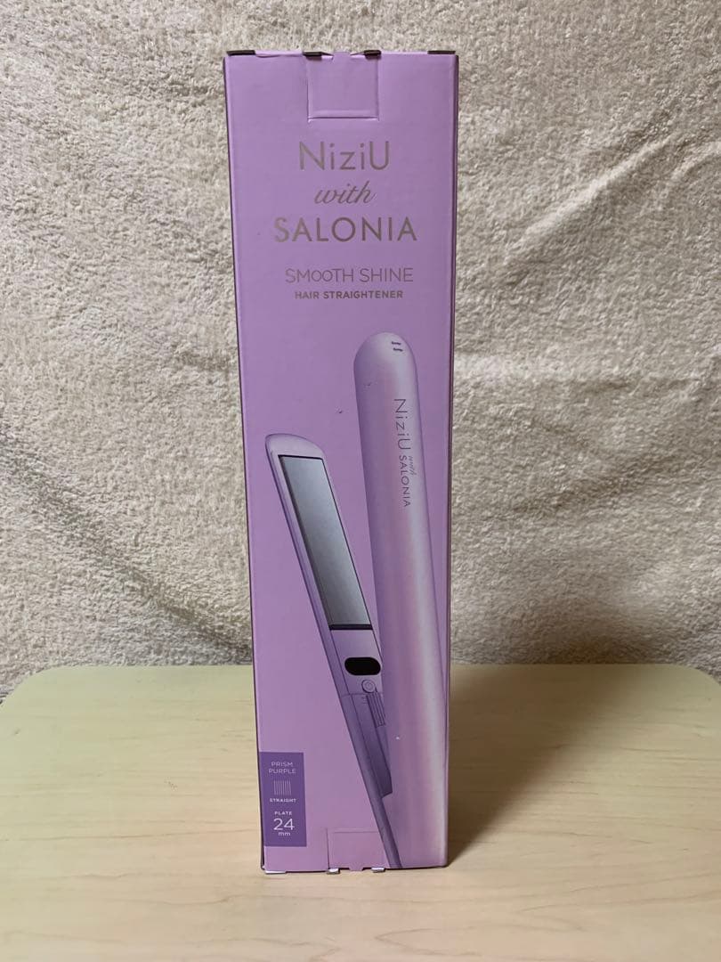NiziUコラボ サロニア スムースシャインストレートアイロン プリズムパープル