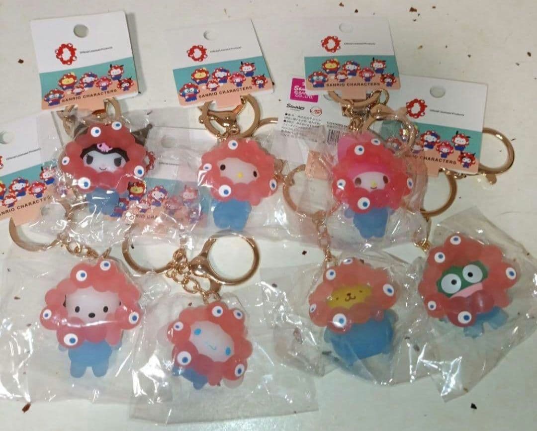 ミャクミャク 立体マスコットクリアカラーキーホルダー コンプリート