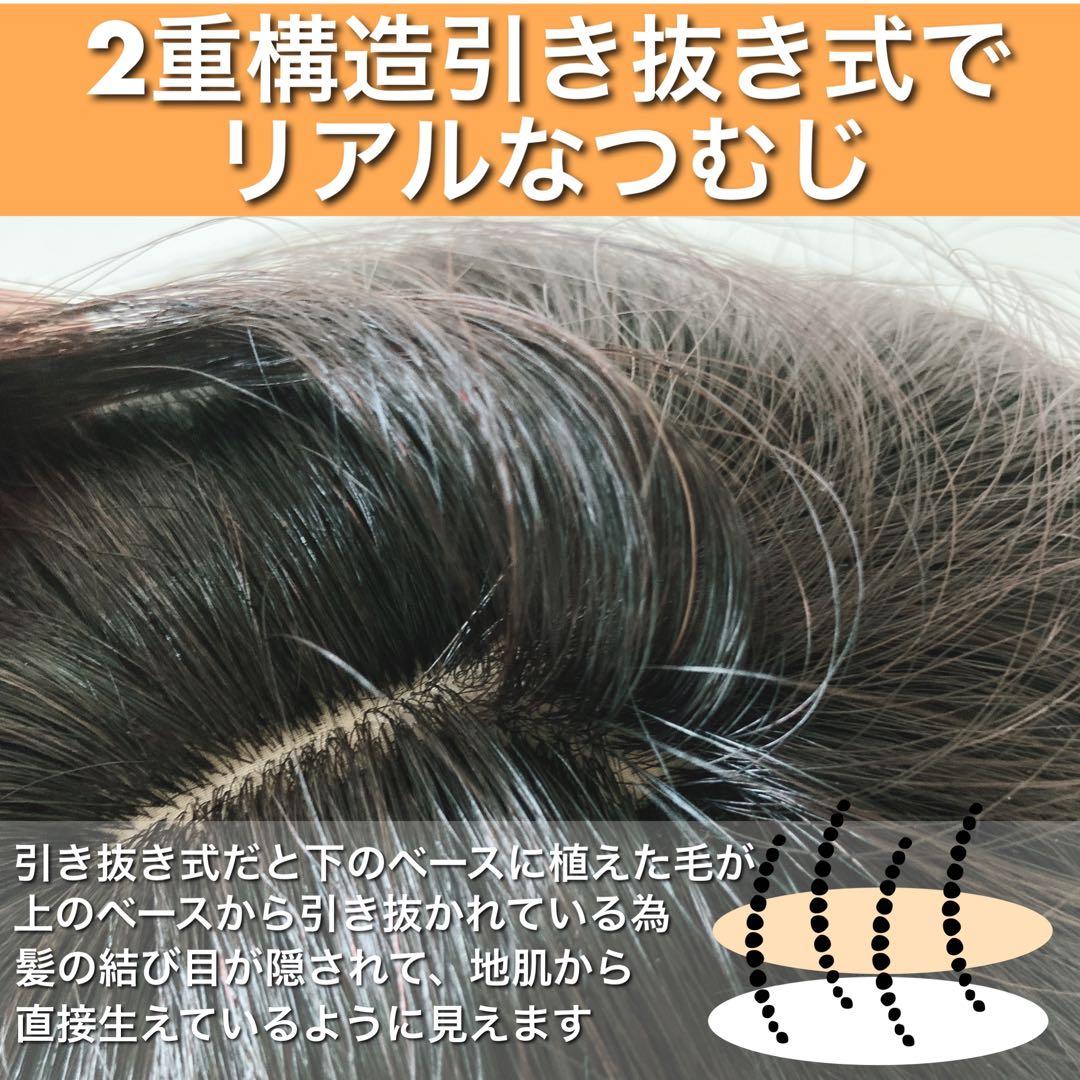 人毛100% ウィッグ ヘアピース ブラック 部分ウィッグ ミディアム ボブ 黒