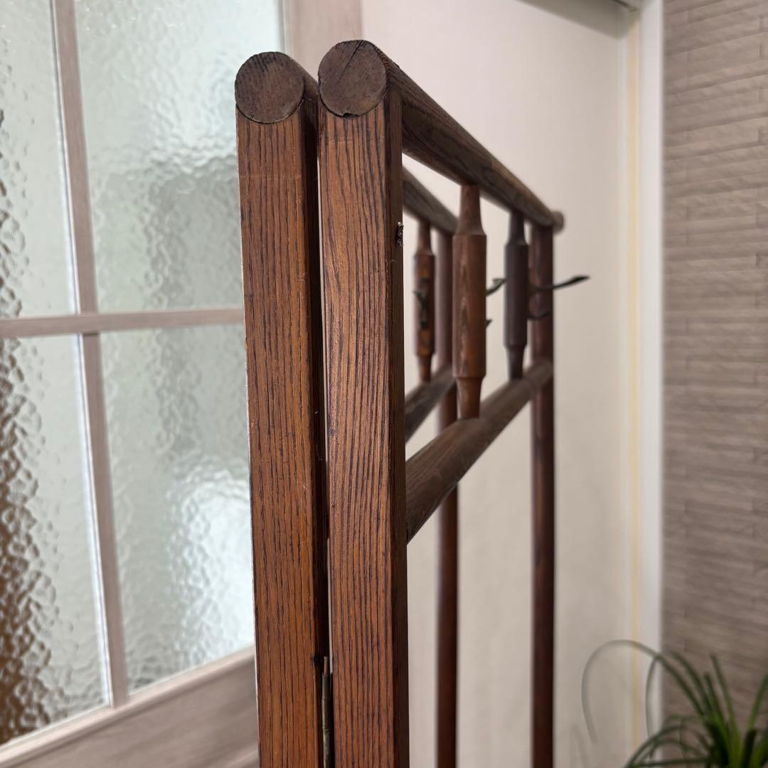 衣紋掛け　木製折りたたみ式 古道具