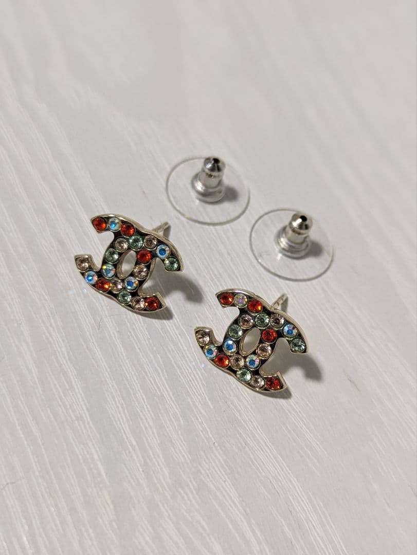 CHANEL　シャネル　ピアス　ココマーク　マルチカラー