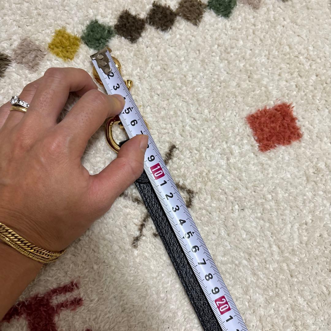 GUCCI ブラック レザー リード　Sサイズ