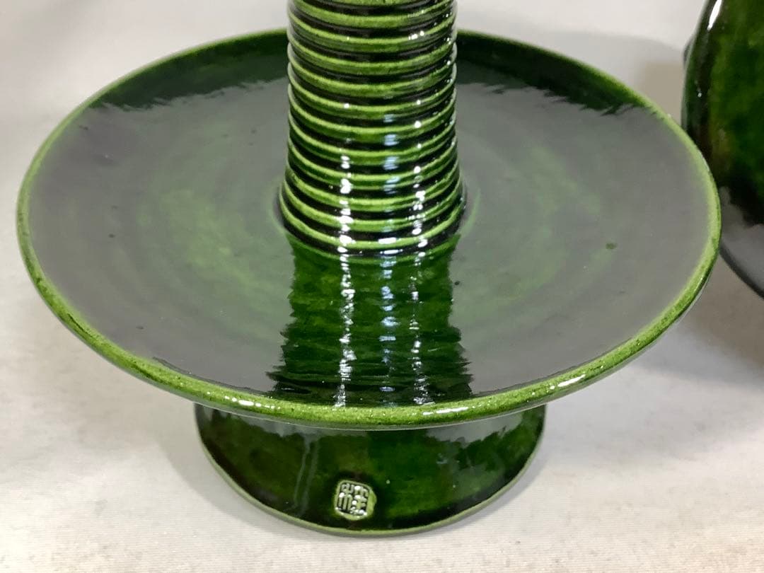 夜咄　燭台　一対　茶道具　送料無料