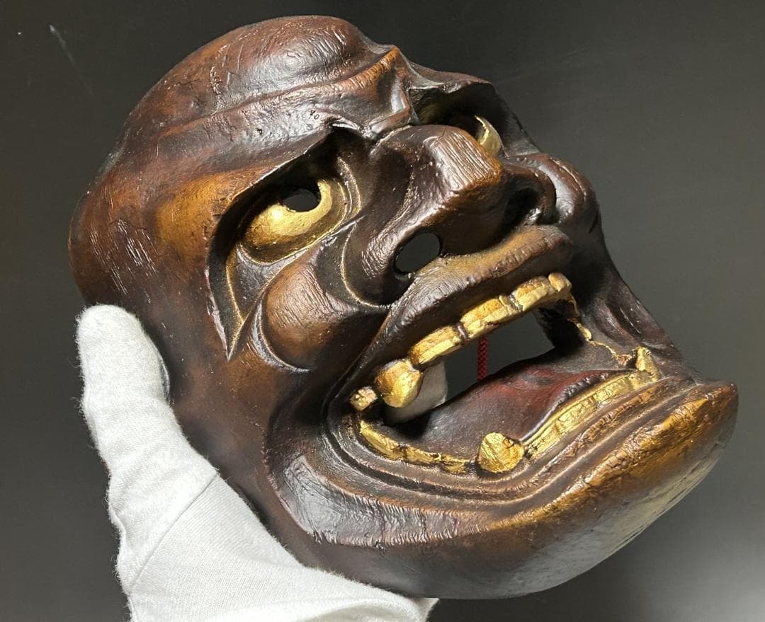 津田清峯 伝統面　能面 石橋 獅子口　連獅子　猿飛出　鬼面　泥虎 神楽面