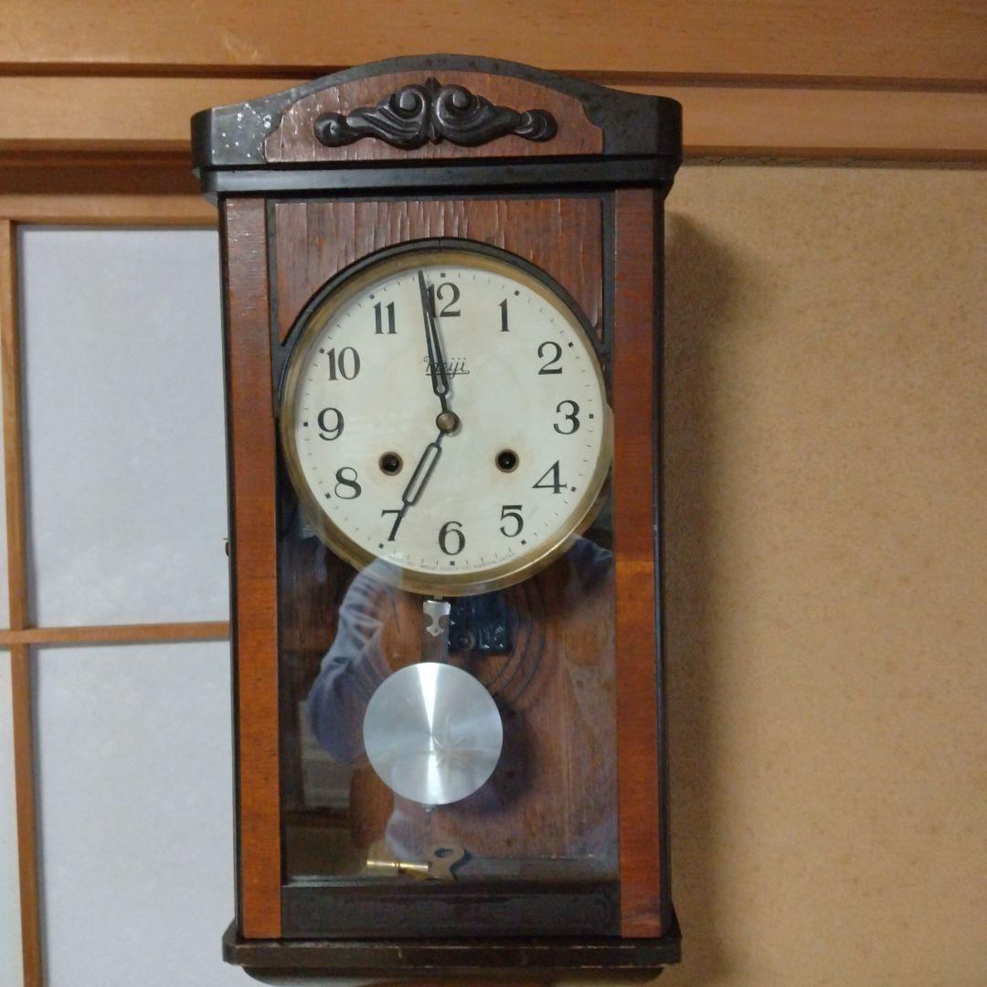 値下！分解ムーブメント洗浄注油動作確認！meiji ゼンマイ 振り子時計 可動品