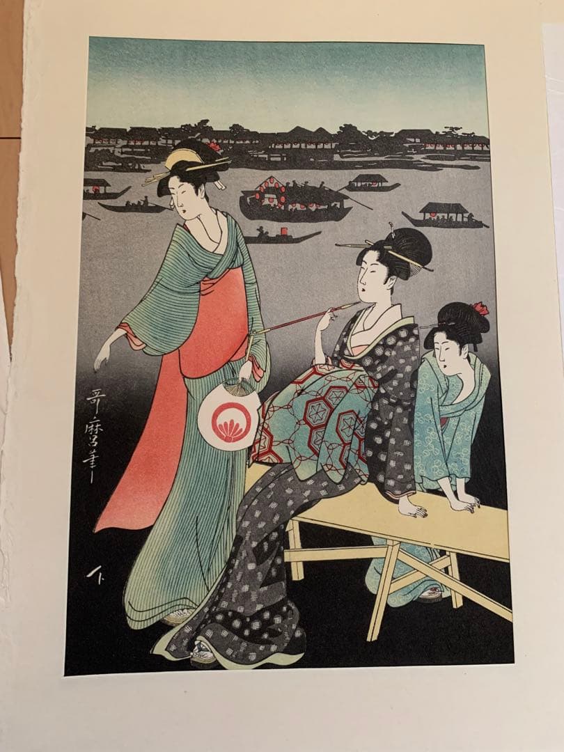 喜多川歌麿　14作品　浮世絵コレクション