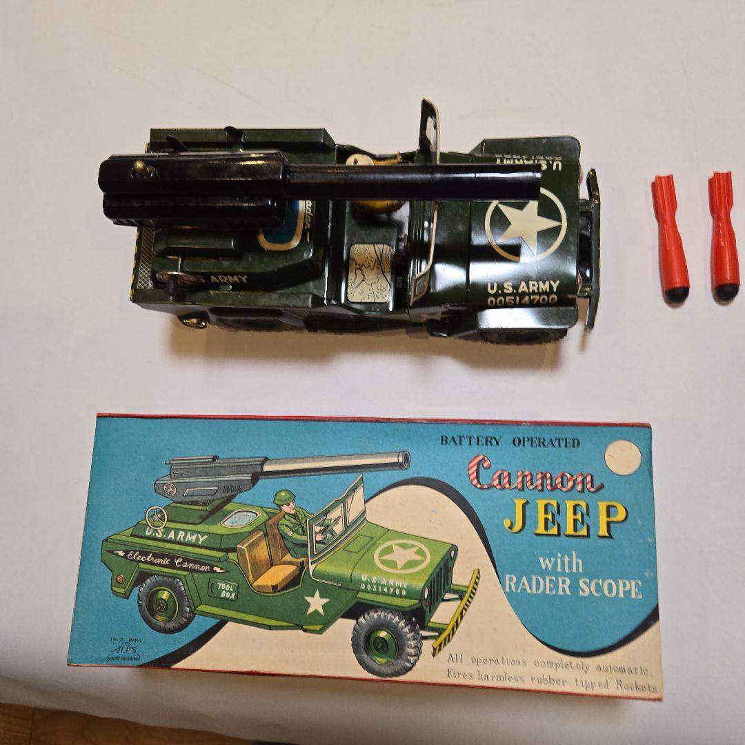 U.S. ARMY ミリタリージープ ミサイル付き(箱付き、日本製:ALPS社)
