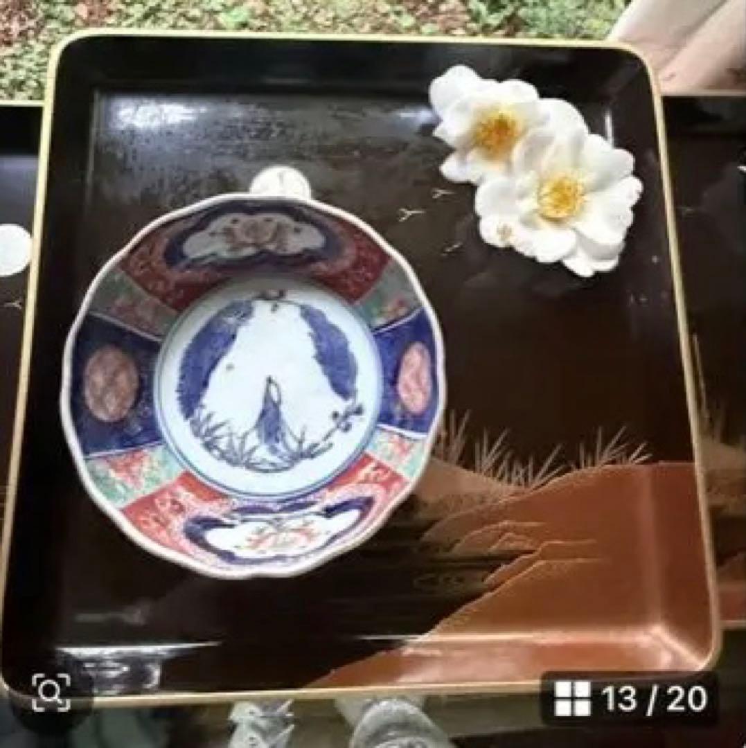 2230様感謝‼️JAPANGOZEN超絶時代蒔絵「源氏物語　須磨　明石」御膳5客