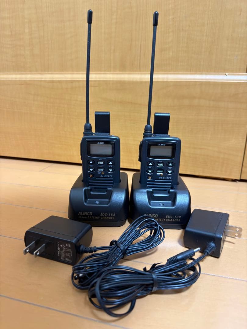 未使用に近い【2台セット】アルインコ特定小電力トランシーバー DJ-CH272