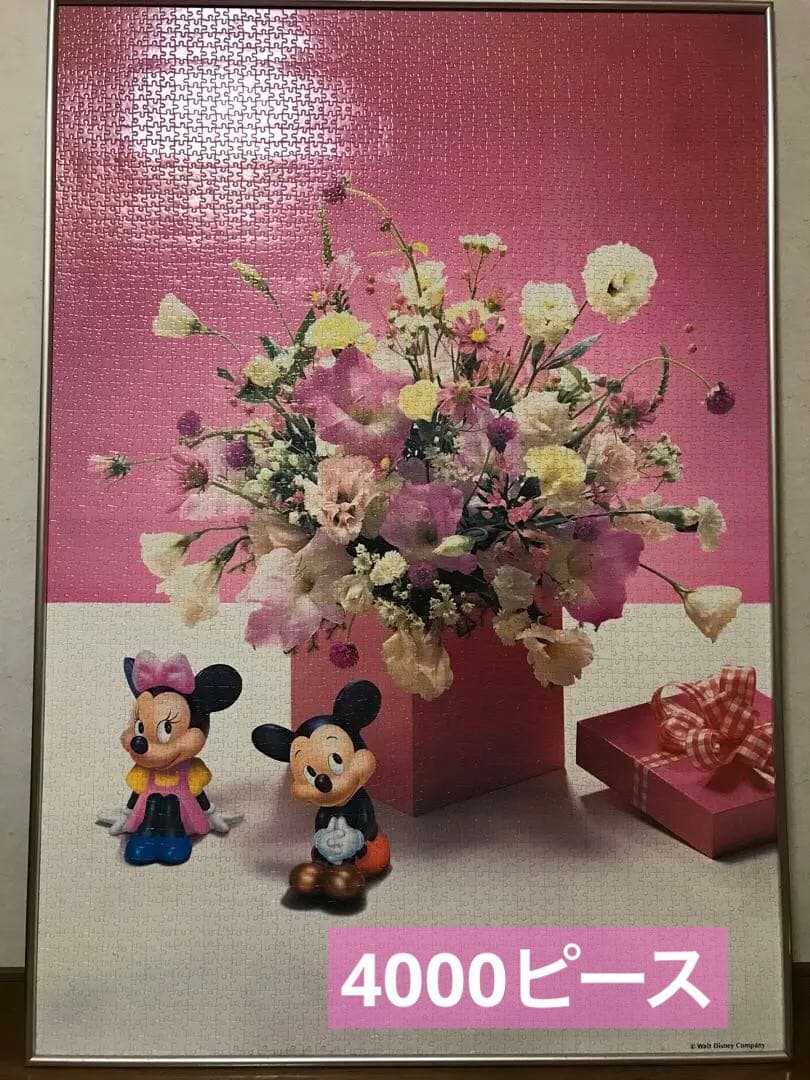 【完成品】4000ピース　ミッキー&ミニー　高さ146cm