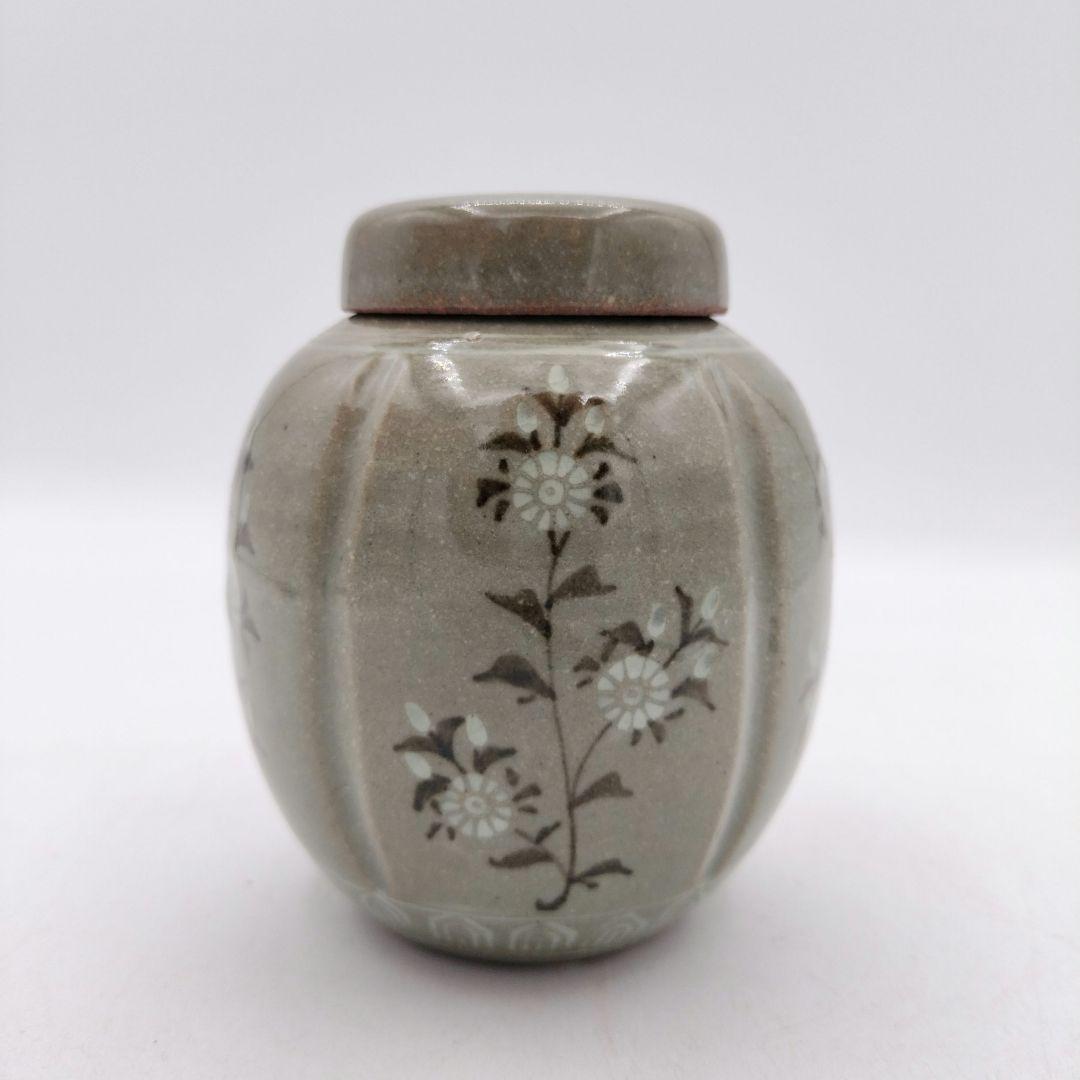 c724 煎茶　茶入 今岡妙見 茶道具 古物