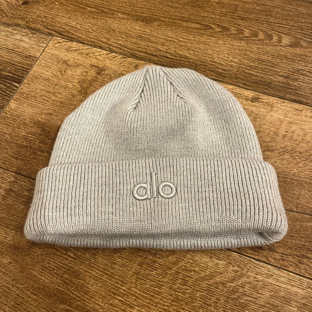 alo グレー ニット帽 人気　未使用　正規品
