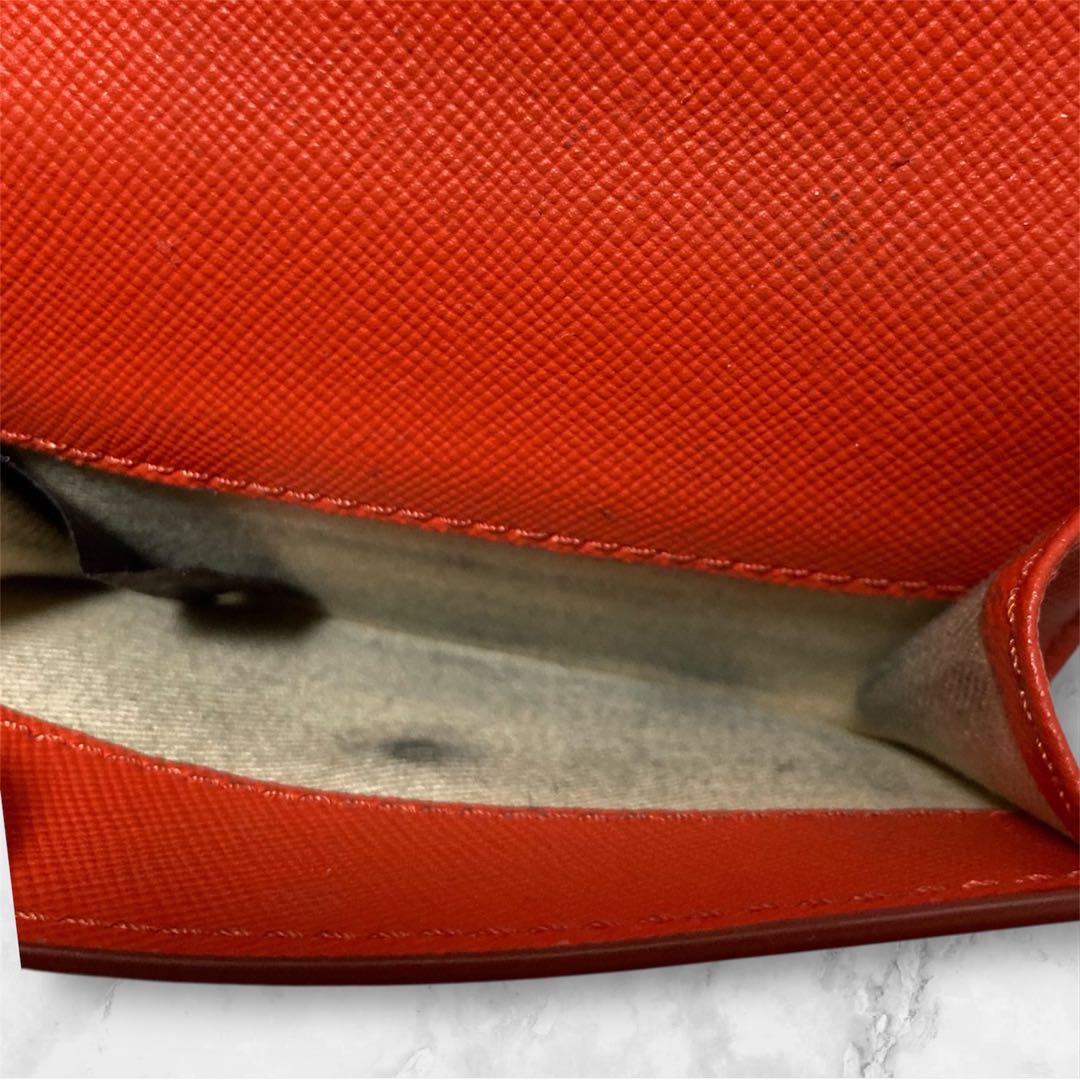 MARNIマルニ★三つ折りミニ財布トリフォールドウォレット★インディアンオレンジ