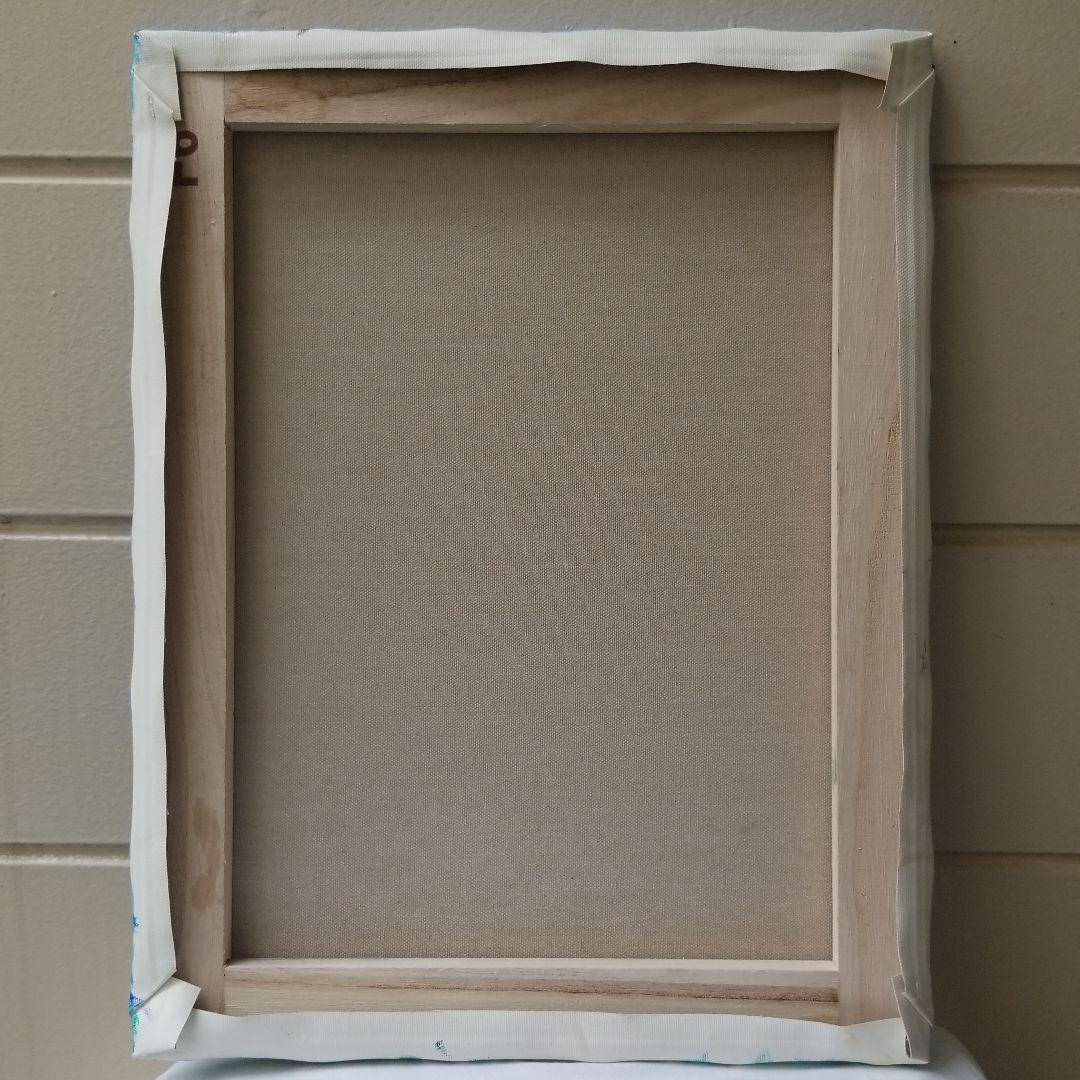 油絵　専用　旅に出る決意をする鳥の家族