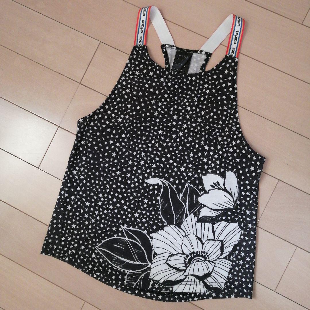 オレオ　adidas 星柄 花柄 タンクトップ 、トラックパンツ２点セット
