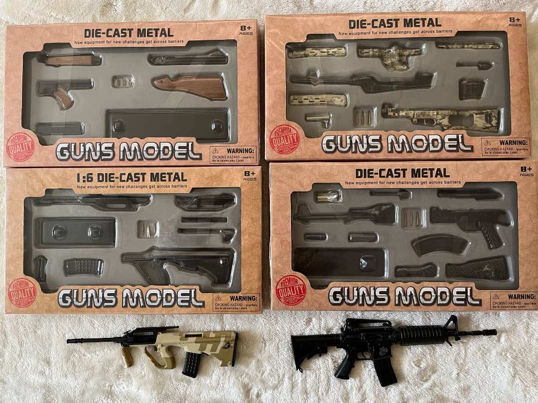 FAMOUS GUNS ダイキャスト製 モデルガン　1/6スケール　6点セット