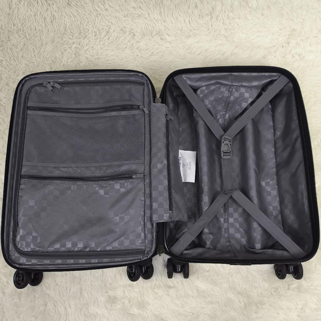 ✨極美品✨ サムソナイト キャリーケース カーボン調 機内持込 4輪 銀