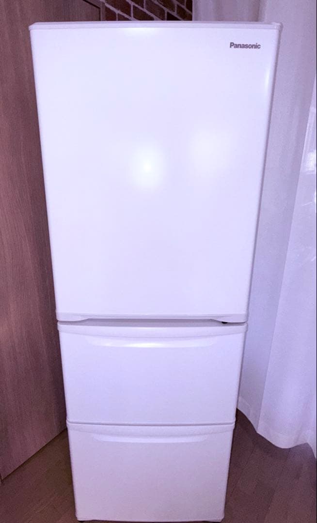 Panasonic スリム冷凍冷蔵庫 NR-C343CL-W（ホワイト）　左開き