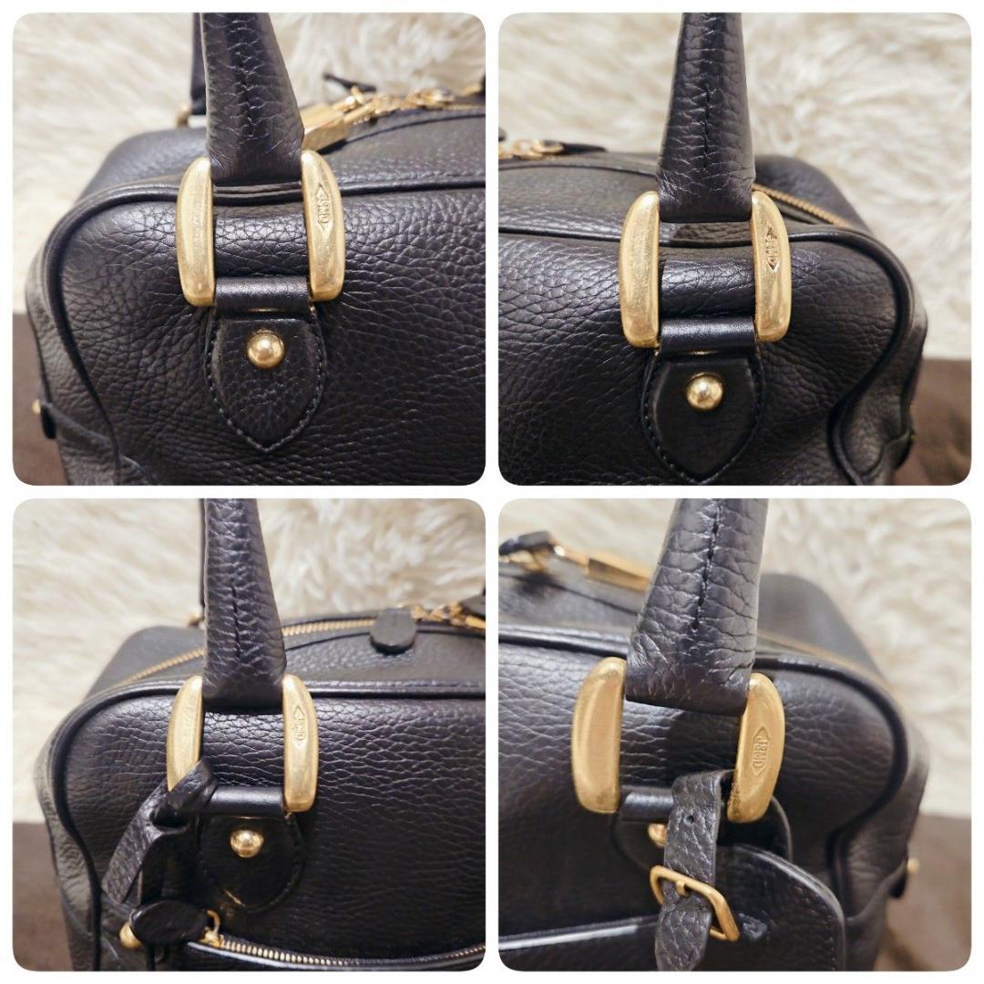 美品 J&M DAVIDSON ミニミア ハンドバッグ ミニボストン 鍵付き