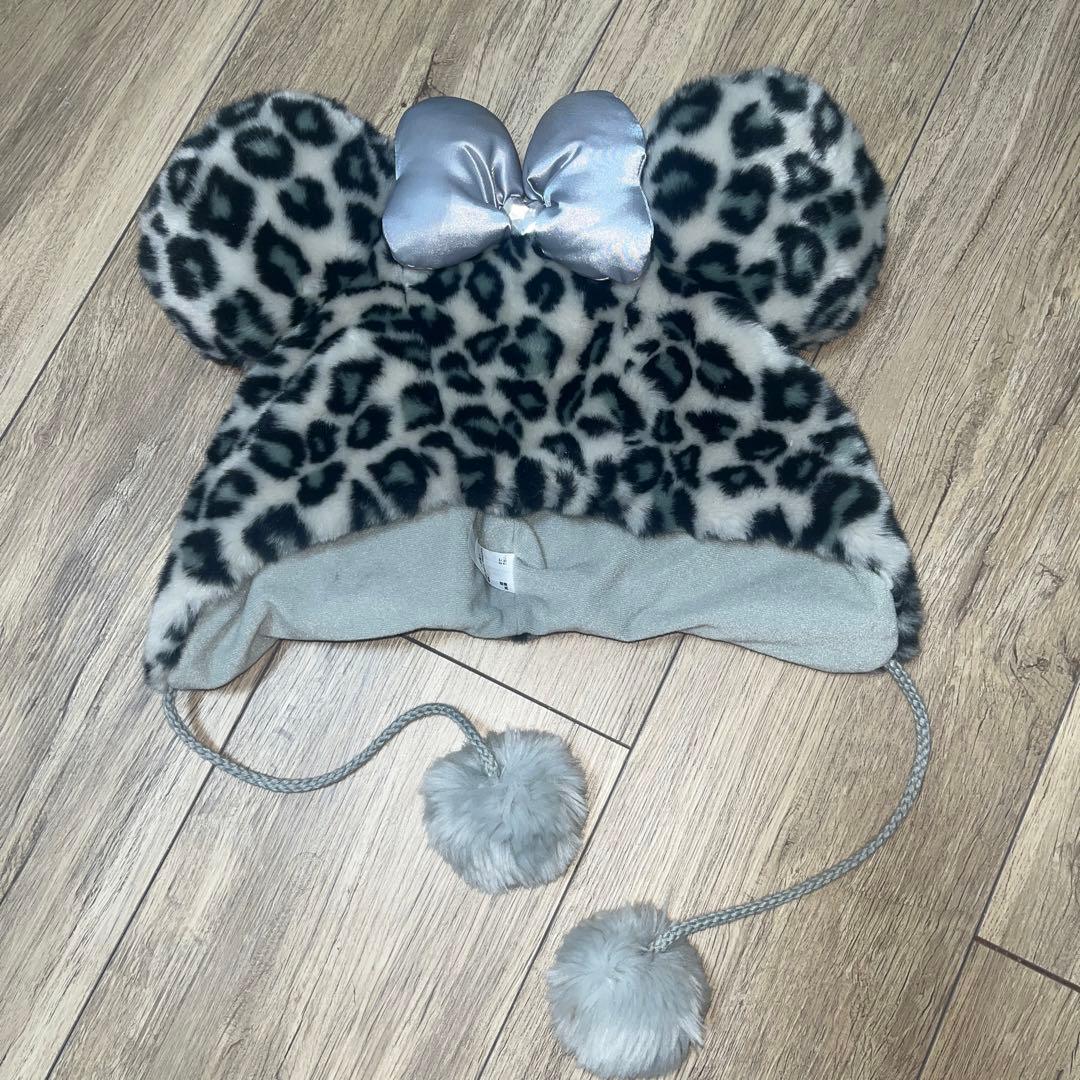 ヒョウ柄 ミッキー　ファンキャップ