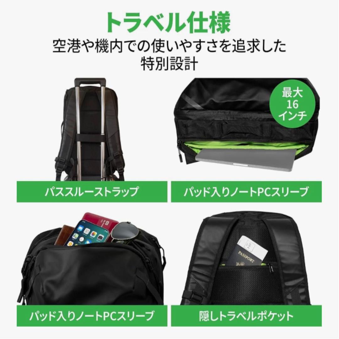 【COR Surf】 機内持ち込み可 レッド 28Lトラベル バックパック