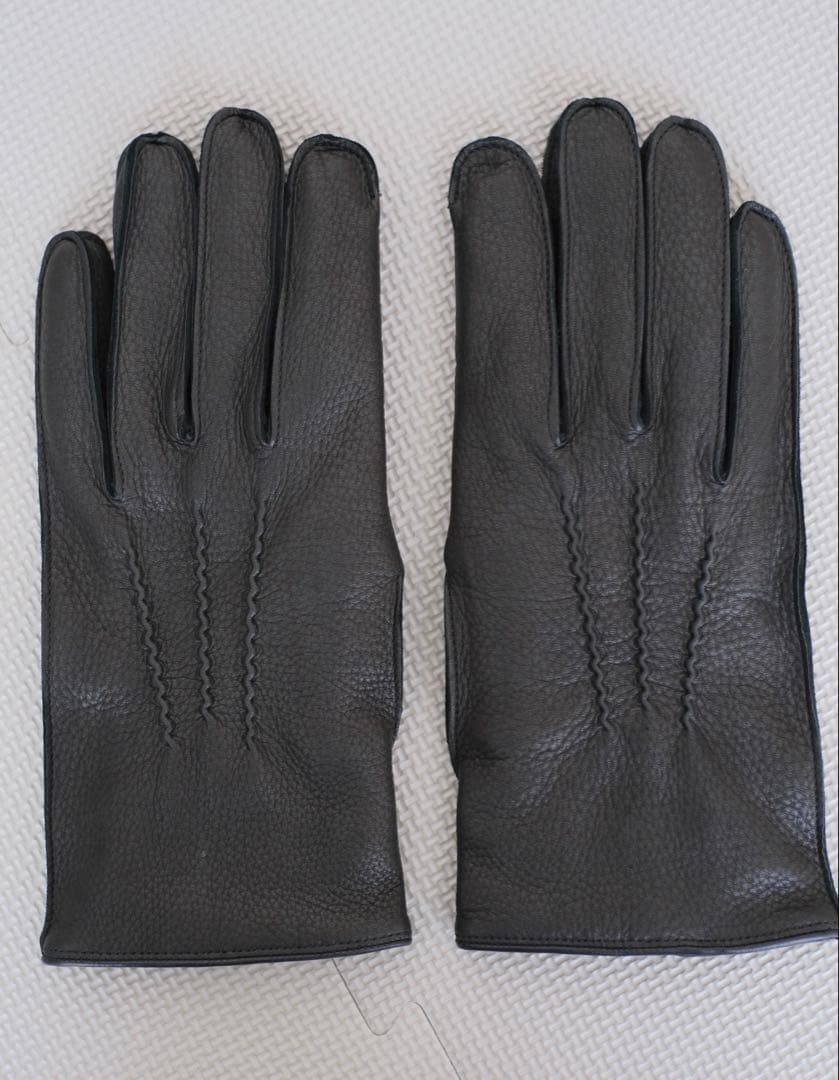 新品同様 DENTS 手袋 ディアスキン ブラック サイズ8