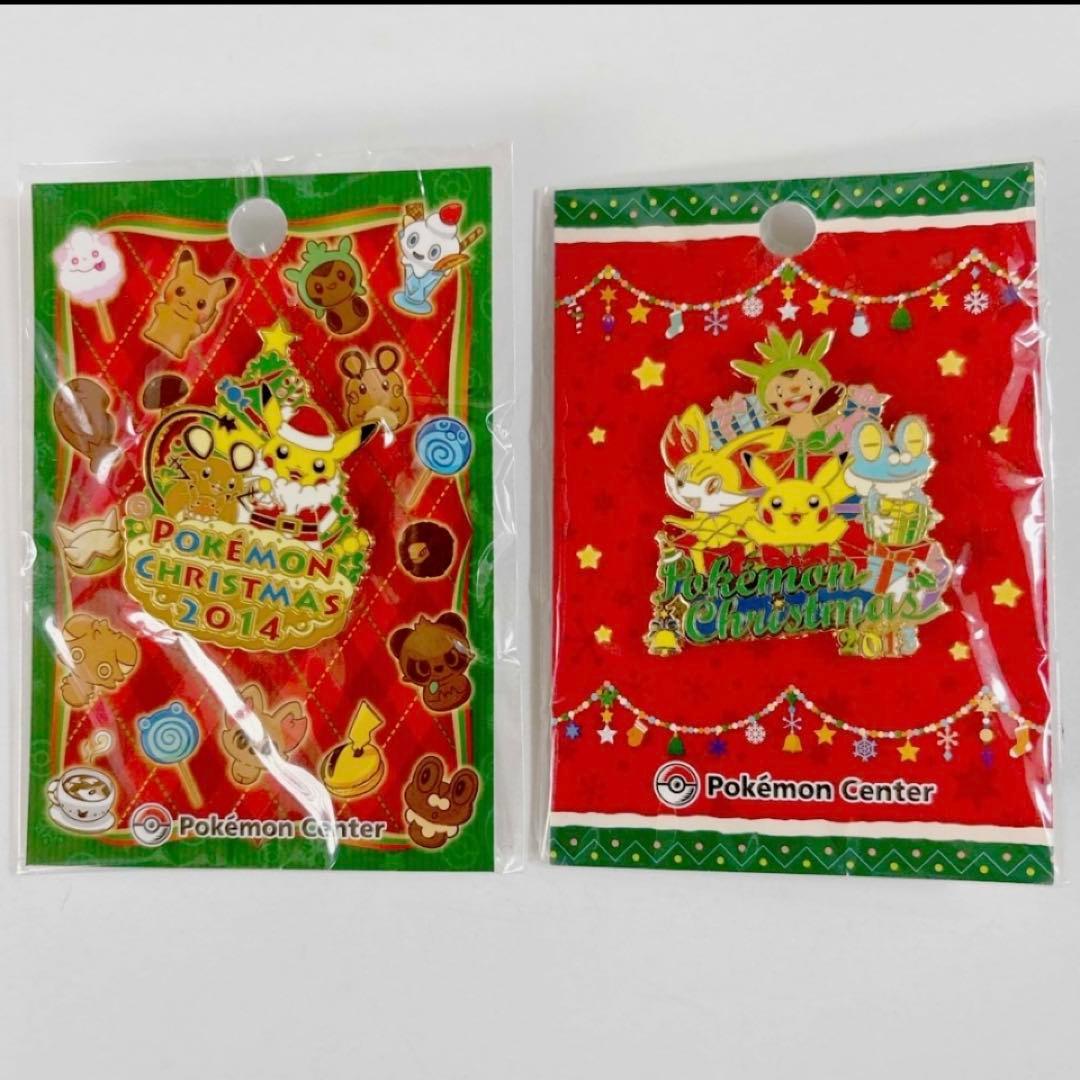 ポケモンクリスマス ピンバッジ　ポケモンセンター　クリスマス　ピンズ