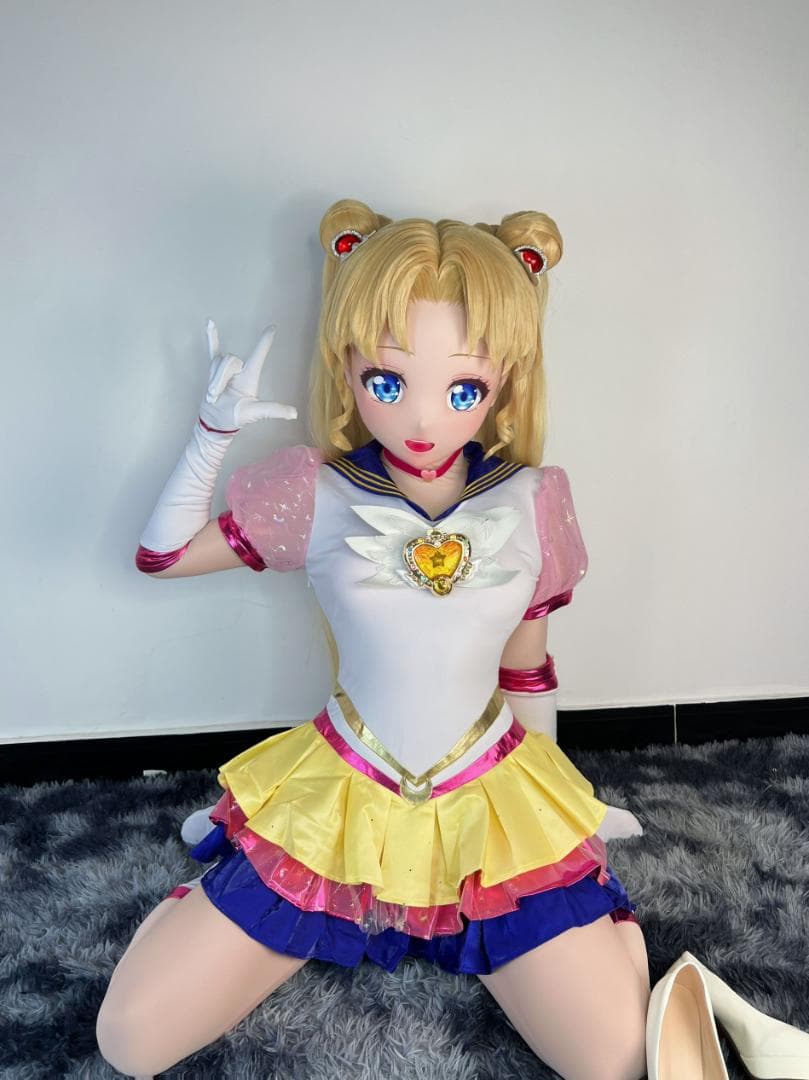 衣装付全頭面　着ぐるみ　マスク  コスプレ　コスチューム 　キグルミ